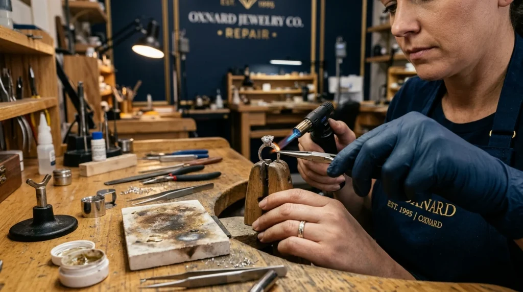 Ring resizing cost in Oxnard CA by certified local jeweler